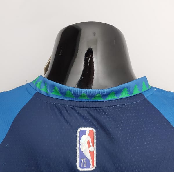 75th Anniversary 2202 Season EDWARDS#1 Minnesota Timberwolves City Edition Blue NBA Jersey - Image 8