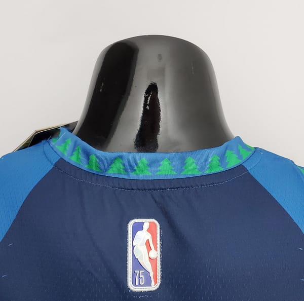 75th Anniversary 2202 Season TOWNS#32 Minnesota Timberwolves City Edition Blue NBA Jersey - Image 2