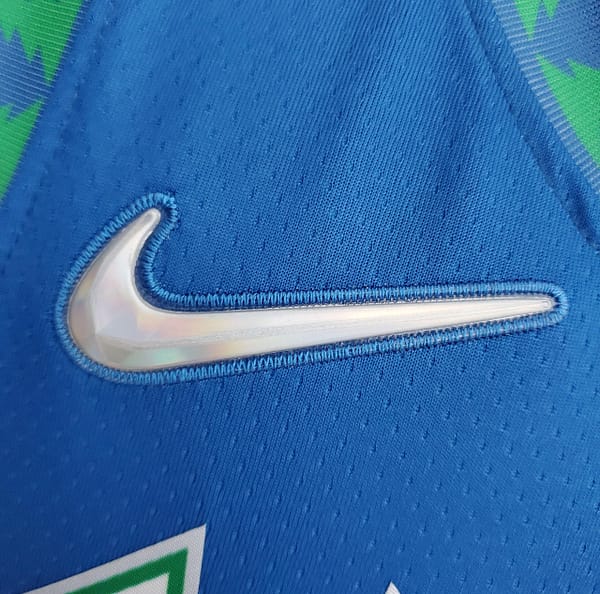 75th Anniversary 2202 Season RUSSELL#0 Minnesota Timberwolves City Edition Blue NBA Jersey - Image 4