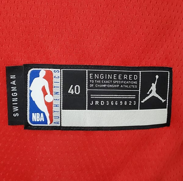 2021 MAXEY#0 76ers Jordan Themed Red NBA Jersey - Image 2