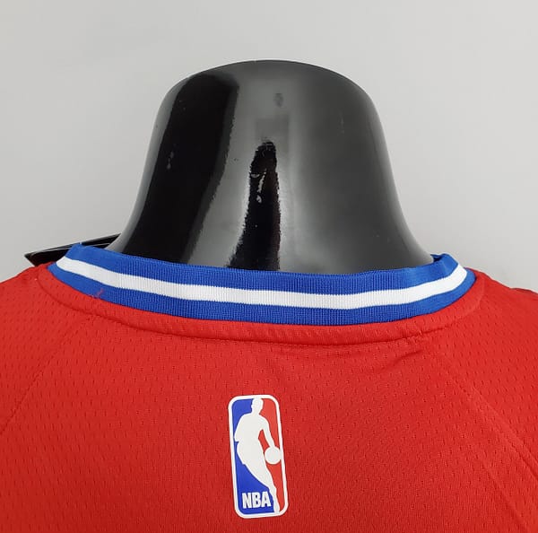 2021 MAXEY#0 76ers Jordan Themed Red NBA Jersey - Image 8