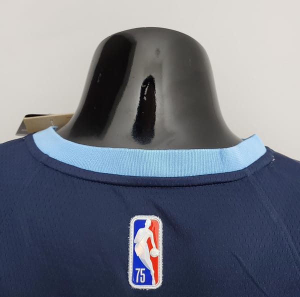 75th Anniversary Memphis Grizzlies MORANT#12 Navy Blue NBA Jersey - Image 2