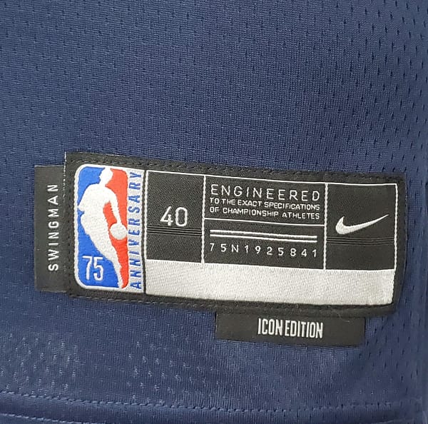 75th Anniversary Memphis Grizzlies MORANT#12 Navy Blue NBA Jersey - Image 5