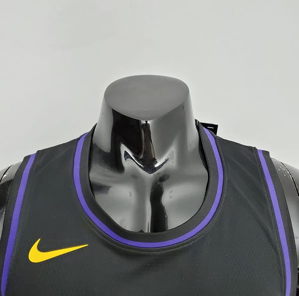 2021 JAMES#6 Los Angeles Lakers Black Latin Black NBA Jersey - Image 5