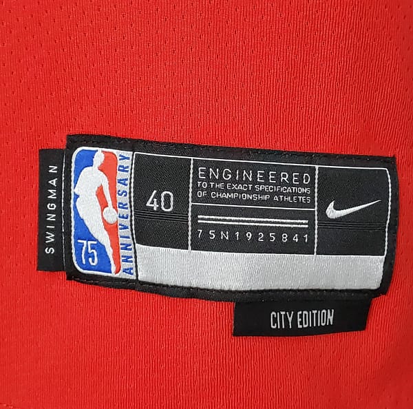 75th Anniversary 2022 Season Chicago Bulls DeROZAN#11 City Edition Red NBA Jersey - Image 2