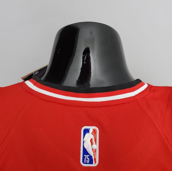 75th Anniversary 2022 Season Chicago Bulls LAVINE#8 City Edition Red NBA Jersey - Image 9