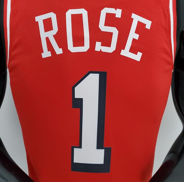 75th Anniversary 2022 Season Chicago Bulls ROSE#1 City Edition Red NBA Jersey - Image 3