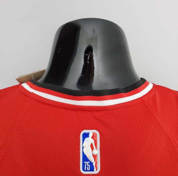 75th Anniversary 2022 Season Chicago Bulls JDRDAN#23 City Edition Red NBA Jersey - Image 2
