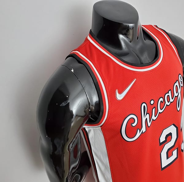 75th Anniversary 2022 Season Chicago Bulls JDRDAN#23 City Edition Red NBA Jersey - Image 7