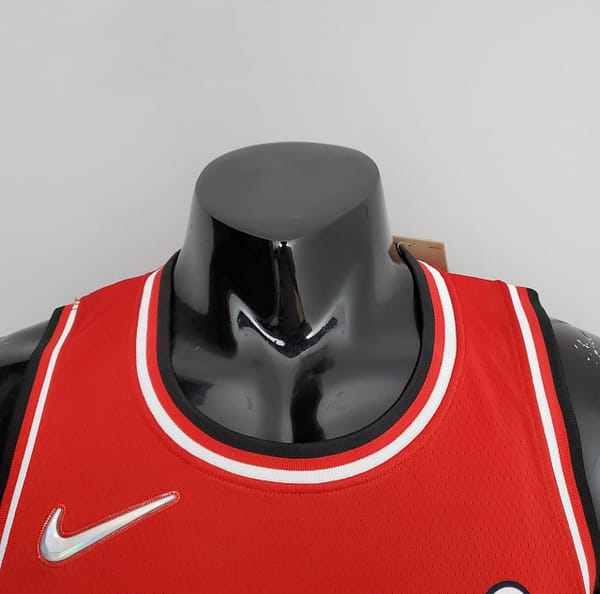 75th Anniversary 2022 Season Chicago Bulls JDRDAN#23 City Edition Red NBA Jersey - Image 9