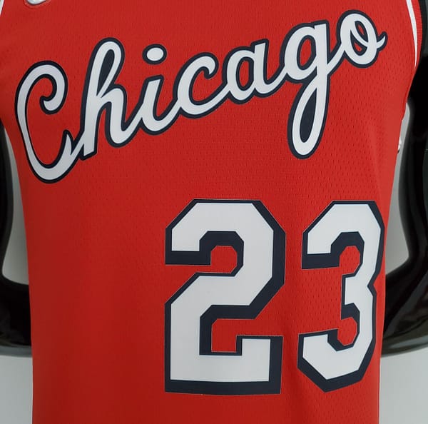 75th Anniversary 2022 Season Chicago Bulls JDRDAN#23 City Edition Red NBA Jersey - Image 10