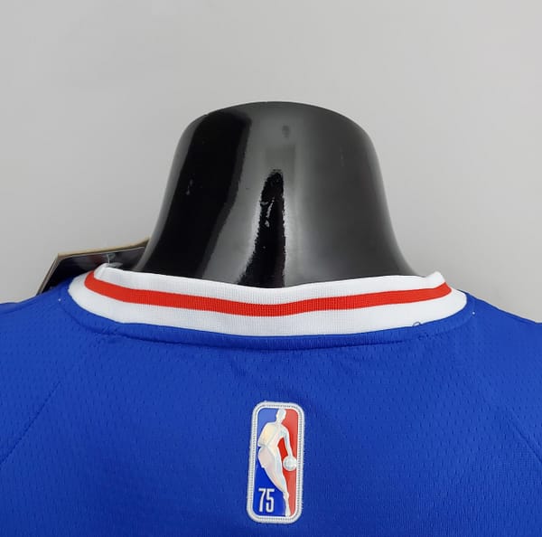 75th Anniversary Philadelphia 76ers MAXEY#0 Blue NBA Jersey - Image 3