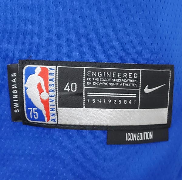75th Anniversary Philadelphia 76ers MAXEY#0 Blue NBA Jersey - Image 10