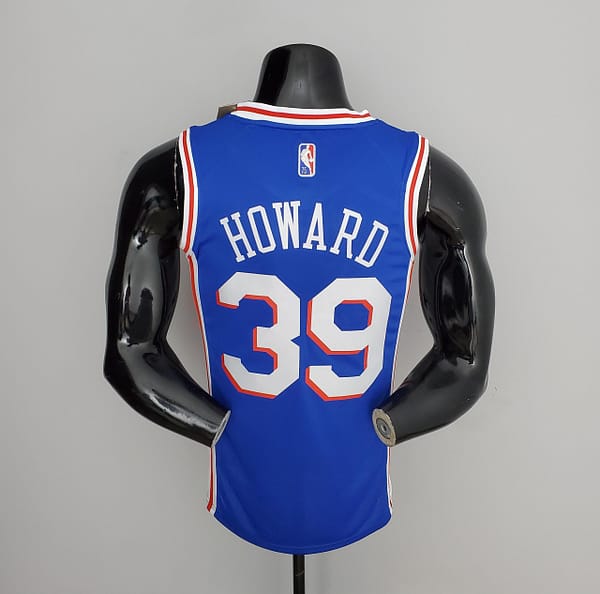 75th Anniversary Philadelphia 76ers HOWARD#39 Blue NBA Jersey - Image 4