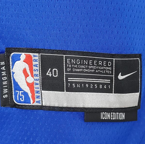 75th Anniversary Philadelphia 76ers HOWARD#39 Blue NBA Jersey - Image 5