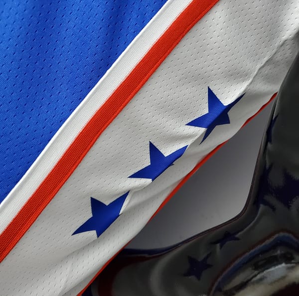 75th Anniversary Philadelphia 76ers HOWARD#39 Blue NBA Jersey - Image 6