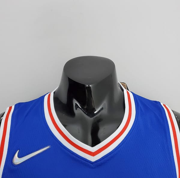 75th Anniversary Philadelphia 76ers HOWARD#39 Blue NBA Jersey - Image 9
