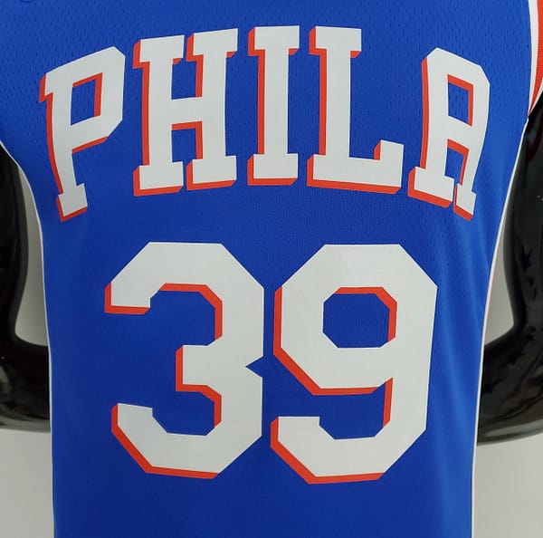 75th Anniversary Philadelphia 76ers HOWARD#39 Blue NBA Jersey - Image 10