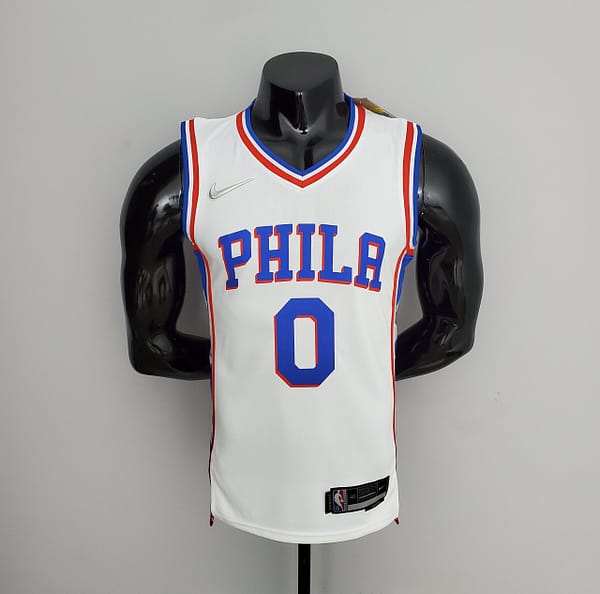 75th Anniversary Philadelphia 76ers MAXEY#0 White NBA Jersey