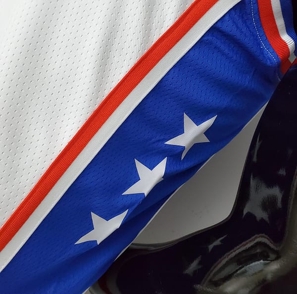 75th Anniversary Philadelphia 76ers MAXEY#0 White NBA Jersey - Image 5