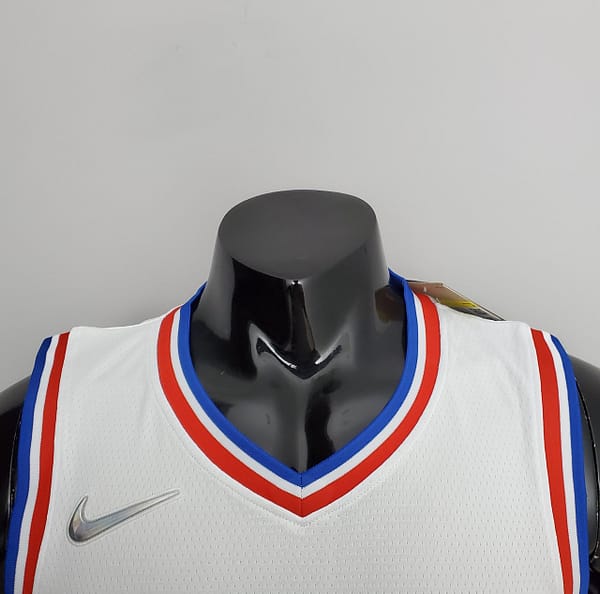 75th Anniversary Philadelphia 76ers MAXEY#0 White NBA Jersey - Image 8