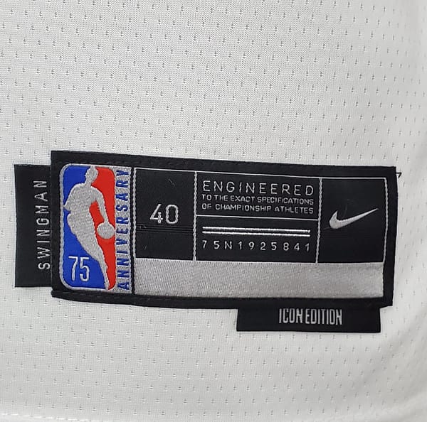 75th Anniversary Philadelphia 76ers MAXEY#0 White NBA Jersey - Image 10