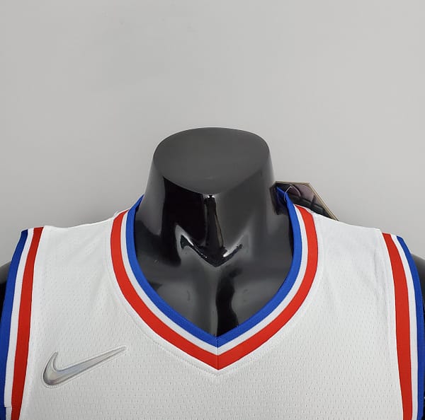 75th Anniversary Philadelphia 76ers SIMMONS#25 White NBA Jersey - Image 6