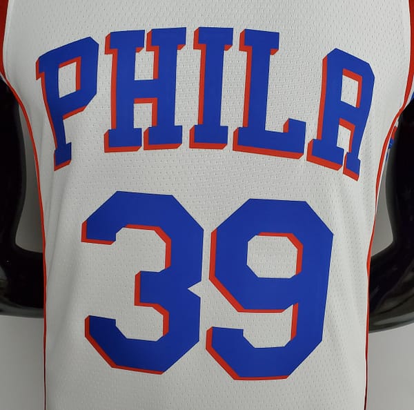 75th Anniversary Philadelphia 76ers HOWARD#39 White NBA Jersey - Image 3