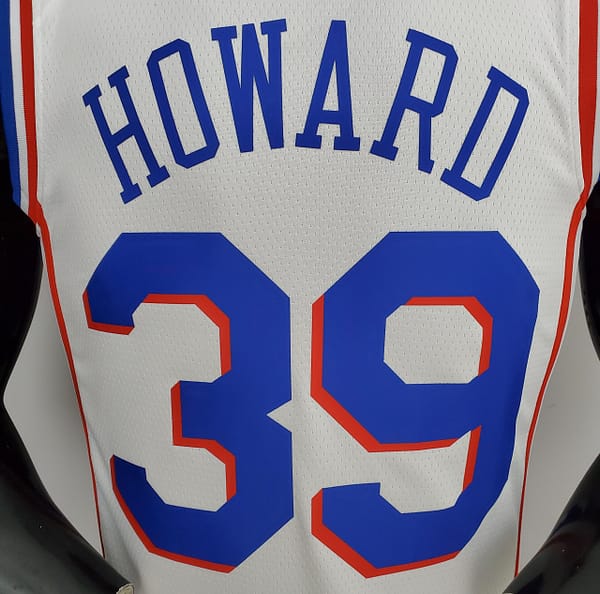 75th Anniversary Philadelphia 76ers HOWARD#39 White NBA Jersey - Image 5