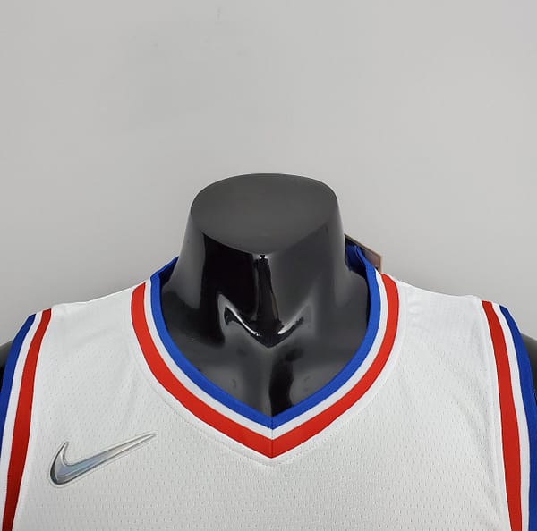 75th Anniversary Philadelphia 76ers EMBIID#21 White NBA Jersey - Image 9