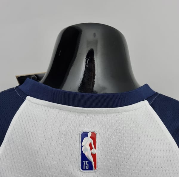 75th Anniversary Minnesota Timberwolves Wiggins #22 Royal White NBA Jersey - Image 9