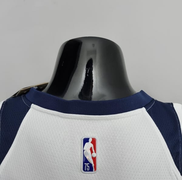 75th Anniversary Minnesota Timberwolves Edwards #1 White NBA Jersey - Image 2