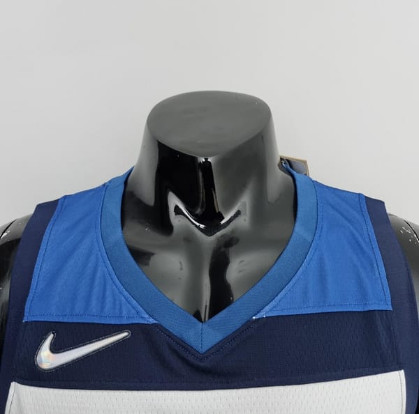 75th Anniversary Minnesota Timberwolves Wiggins #22 Royal Blue NBA Jersey - Image 5