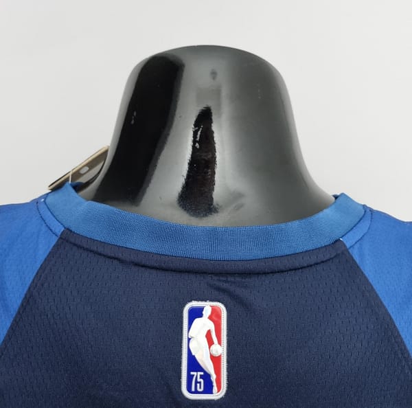 75th Anniversary Minnesota Timberwolves Wiggins #22 Royal Blue NBA Jersey - Image 7