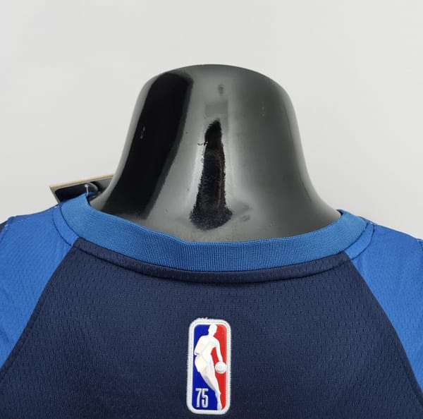 75th Anniversary Minnesota Timberwolves Russell #0 Royal Blue NBA Jersey - Image 3