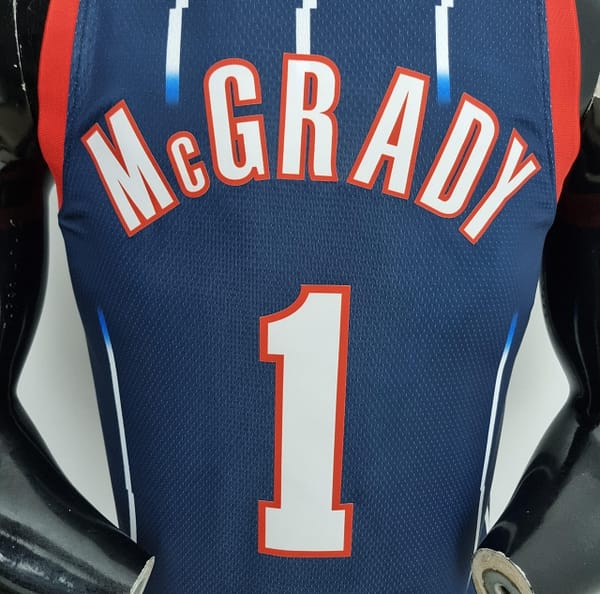 2022 Houston Rockets McGrady #1 Urban Edition NBA Jersey - Image 8
