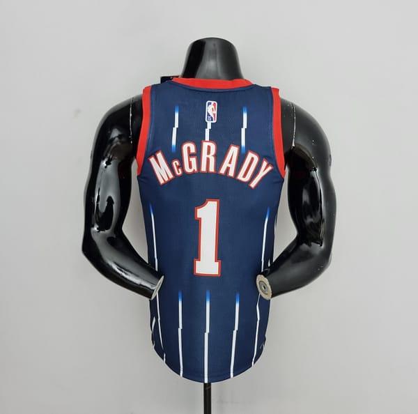 2022 Houston Rockets McGrady #1 Urban Edition NBA Jersey - Image 9