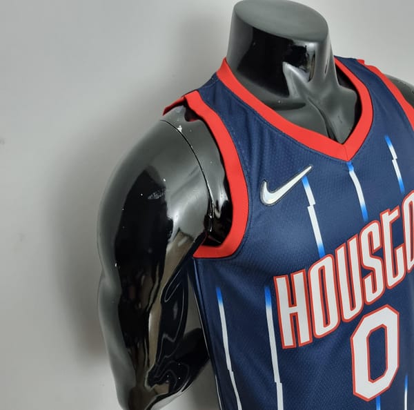 2022 Houston Rockets Green #0 City Edition NBA Jersey - Image 6