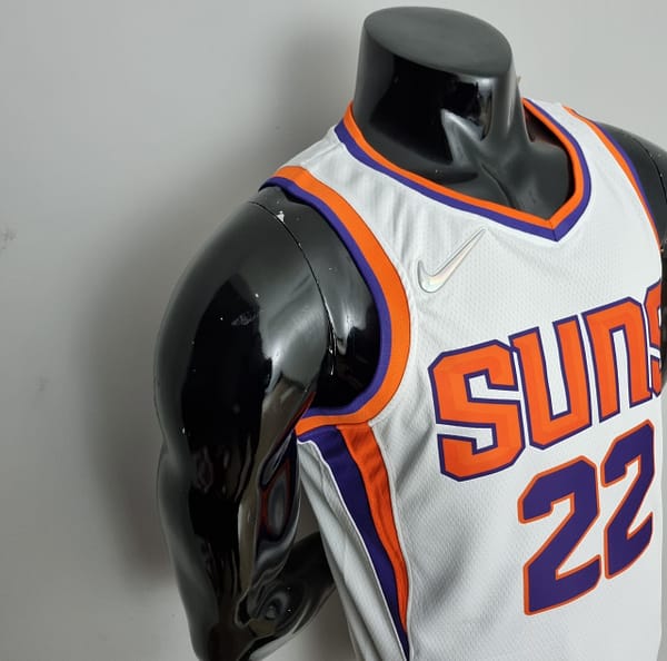 75th Anniversary Ayton #22 Phoenix Suns White NBA Jersey - Image 4