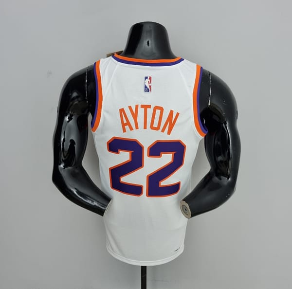 75th Anniversary Ayton #22 Phoenix Suns White NBA Jersey - Image 10