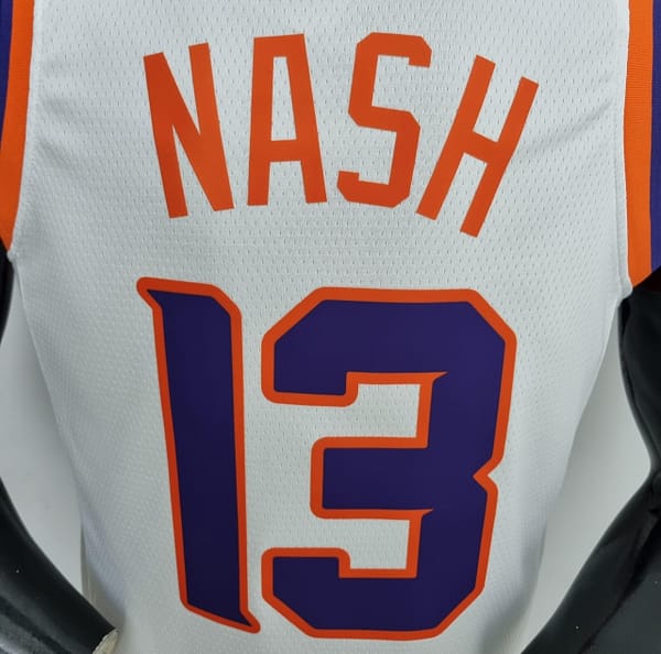 75th Anniversary Nash #13 Phoenix Suns White NBA Jersey - Image 3
