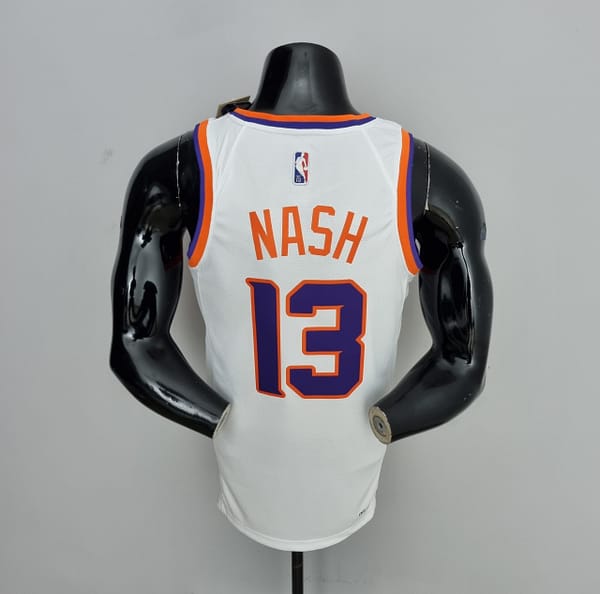 75th Anniversary Nash #13 Phoenix Suns White NBA Jersey - Image 4
