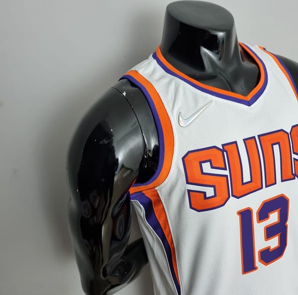 75th Anniversary Nash #13 Phoenix Suns White NBA Jersey - Image 5