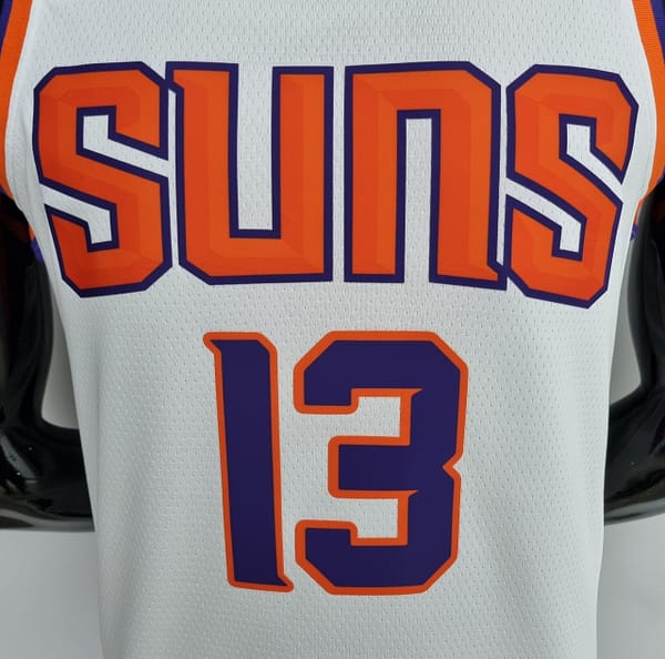75th Anniversary Nash #13 Phoenix Suns White NBA Jersey - Image 7