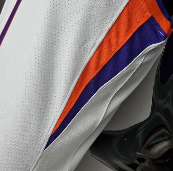 75th Anniversary Booker #1 Phoenix Suns White NBA Jersey - Image 5