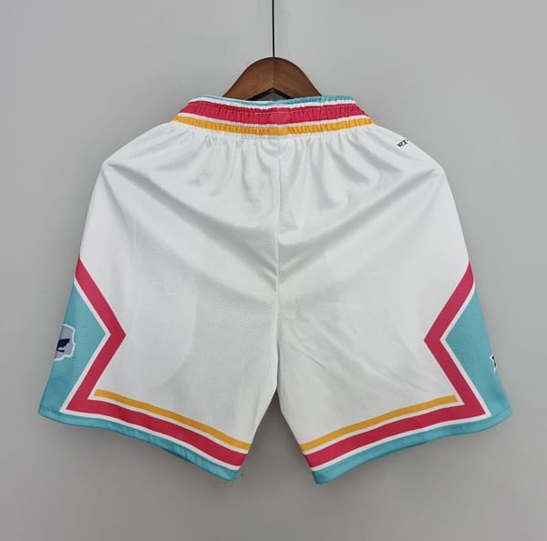 2022 San Antonio Spurs Urban Edition calção branco NBA - Image 3