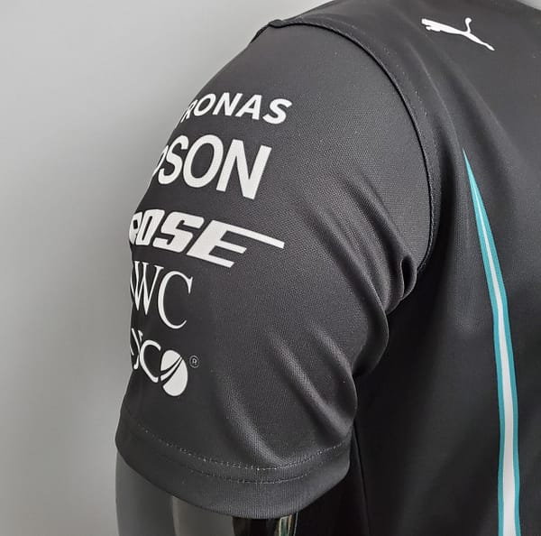 F1 Formula One racing suit; 2021 Mercedes Black S-5XL - Image 2