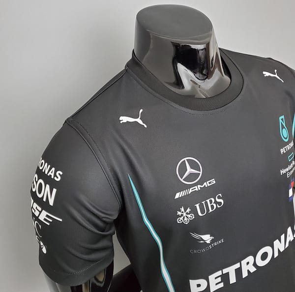 F1 Formula One racing suit; 2021 Mercedes Black S-5XL - Image 12