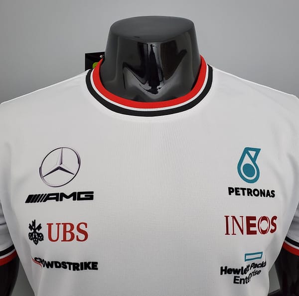 F1 Formula One racing suit; Mercedes White S-5XL - Image 10