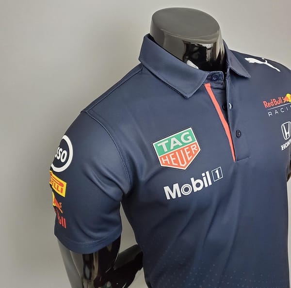 F1 Formula One racing suit; Honda Red Bull racing suit POLO Sapphire S-5XL - Image 5